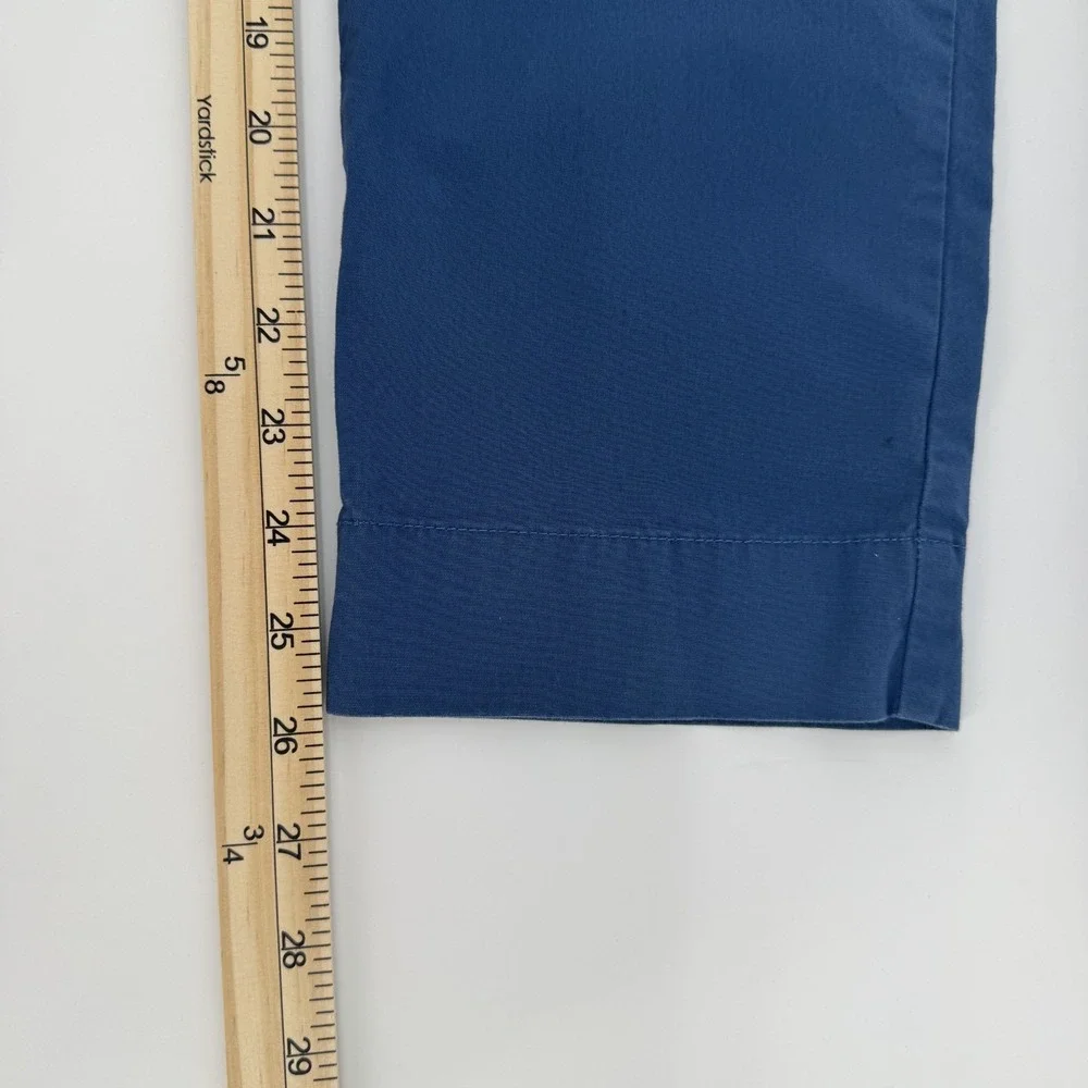 Patagonia Straight Leg Pants Womens 10 Blue Organic Cotton Stretch‎ 55395